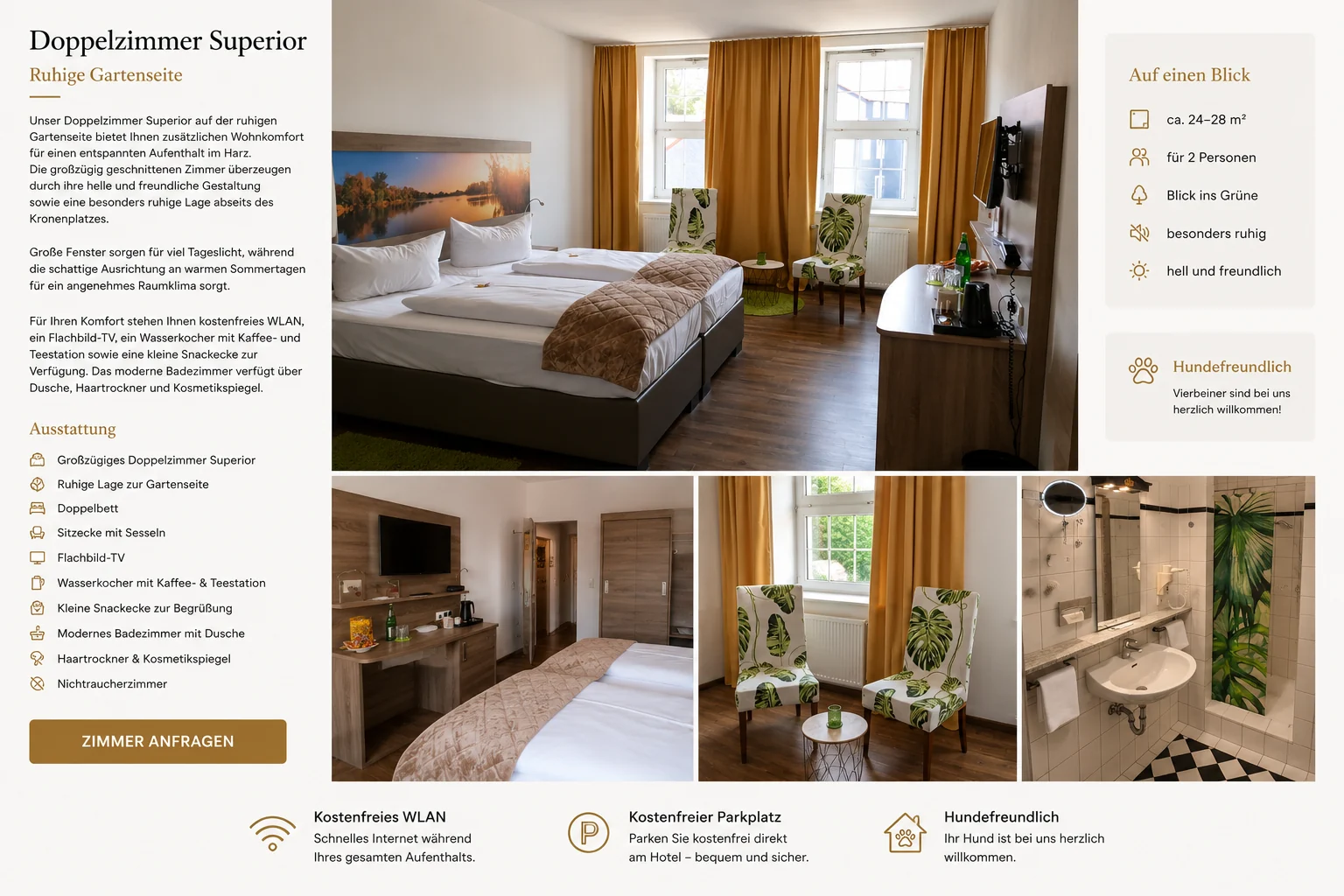 Doppelzimmer Superior Collage im Hotel Goldene Krone