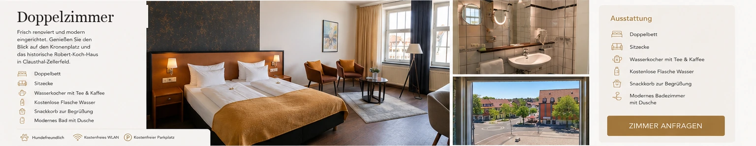 Doppelzimmer Collage im Hotel Goldene Krone